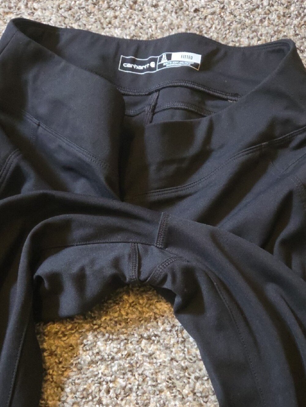 Carhartt Black Fitted Active Leggings - Picture 3 of 5